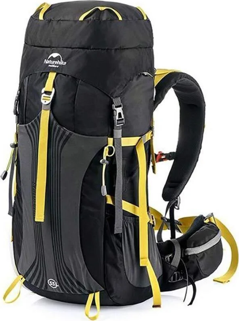 55+5 Lt Trekking Sırt Çantası SİYAH