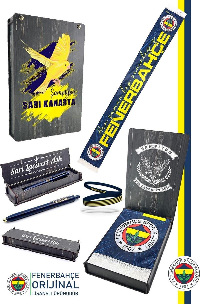 Orijinal Lisanslı Her Zaman Hep Seninleyiz Şal Atkı Bileklik ve Premium Uçlu Kalem Set
