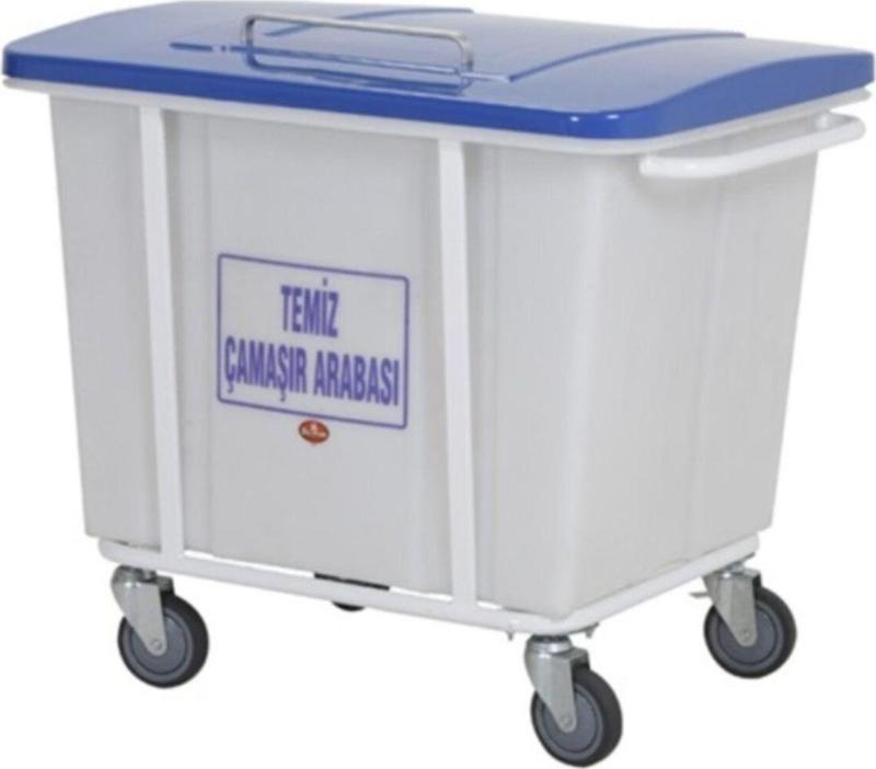 Temiz Çamaşır Taşıma Arabası Kapaklı 280 Lt