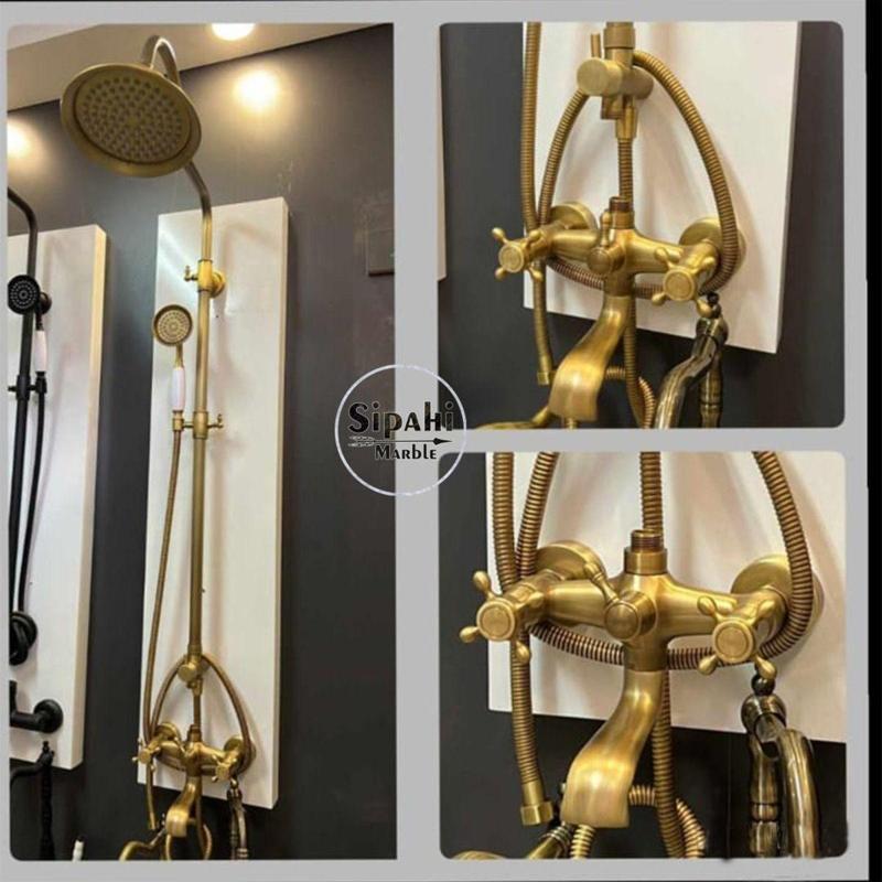 Antik Rustik Model Duş Seti