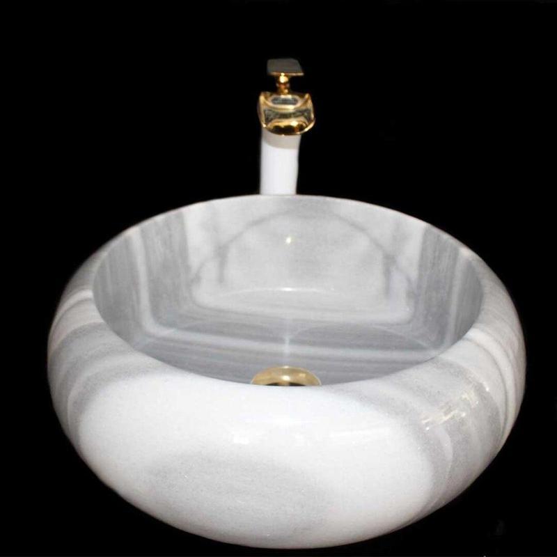 Marmara Dikey Pijamalı Bombeli Lavabo