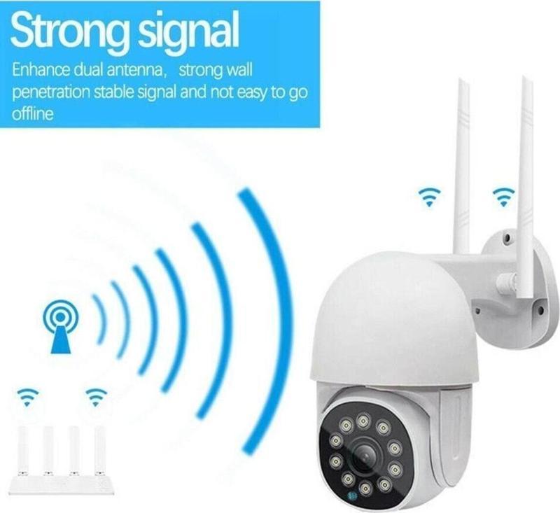 Ip Kamera + 1080P Speed Dome Ptz 2Mp Dış Mekan Ip Kamera