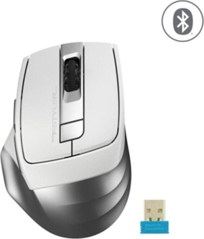 Fb35 Beyaz Kablosuz + Bluetooth Mouse