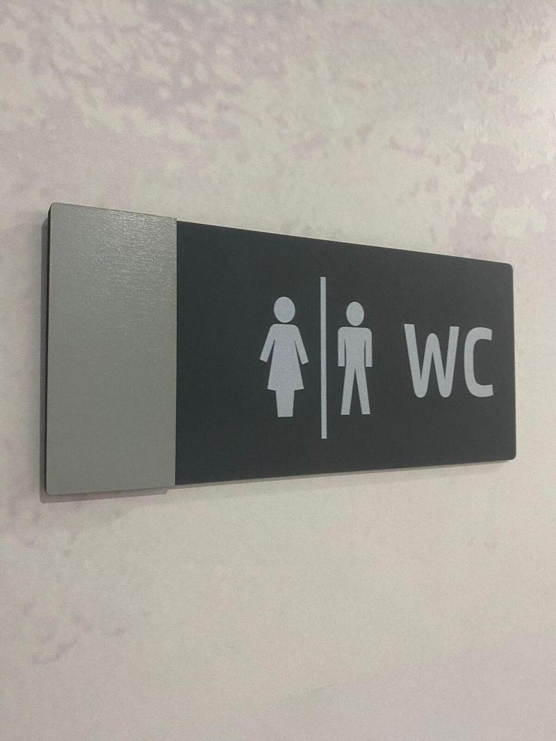 Mat Klasik Seri Wc Yönlendirme Tabelası