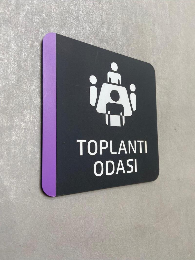 Colour Seri Toplantı Odası Uyarı Levhası