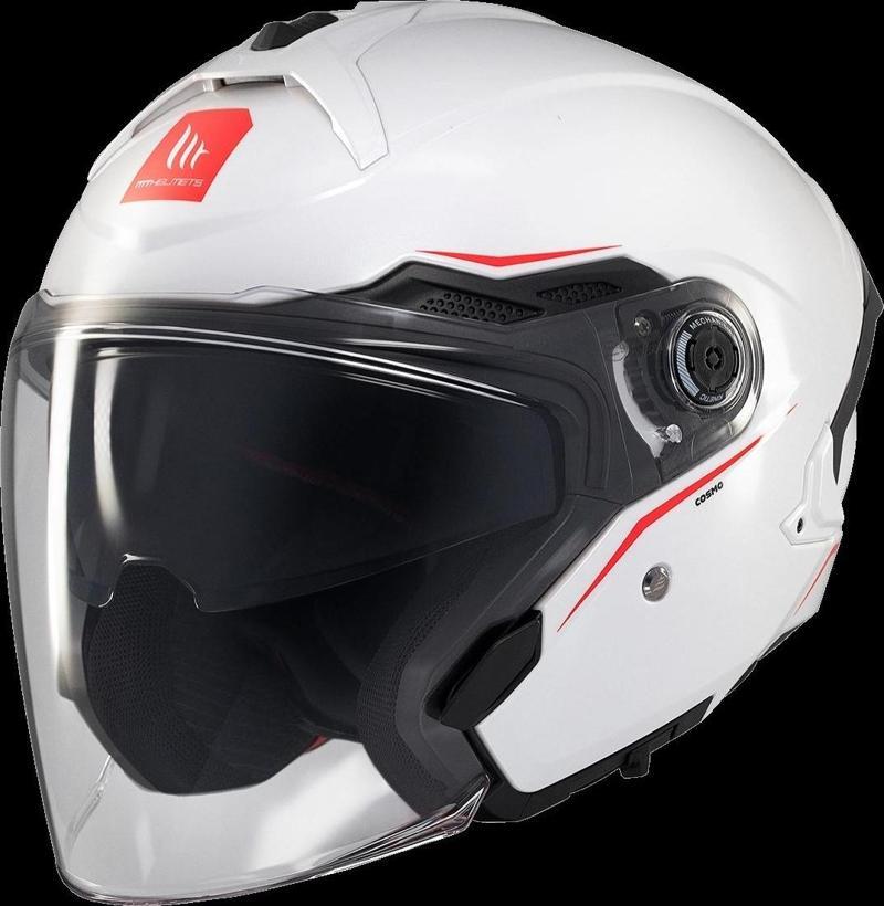 KASK MT COSMO SV ÇENESİZ GÖZLÜKLÜ BEYAZ