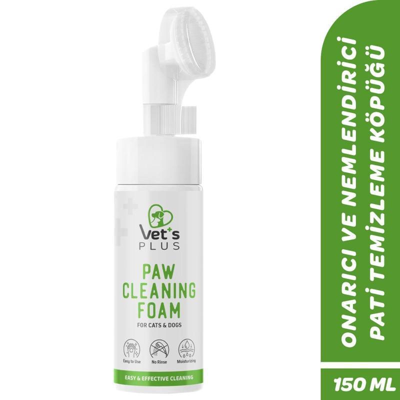 Kedi ve Köpekler İçin Aloe Vera Özlü Pati Temizleme Köpüğü 150ml