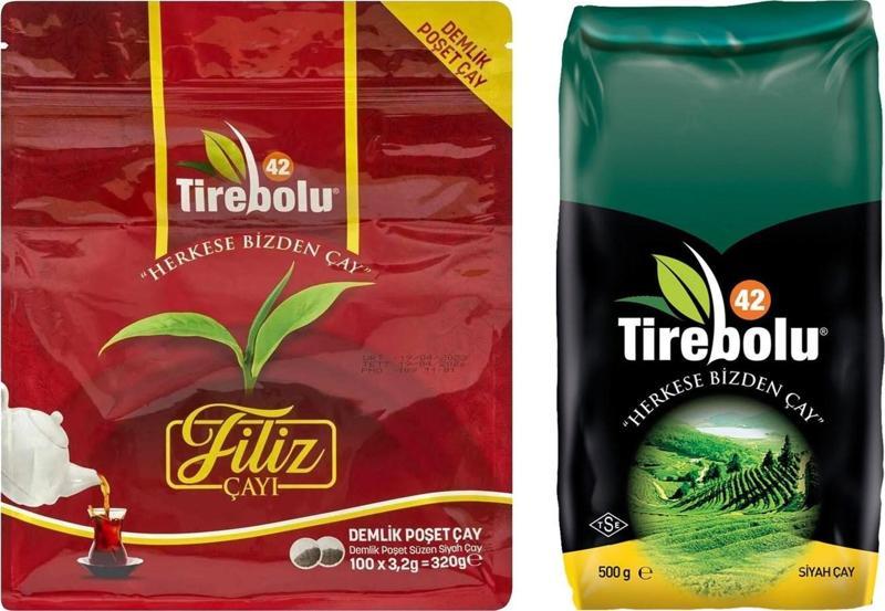 Filiz Çayı Demlik Poşet 100 lü + Dökme Çay 500 gr