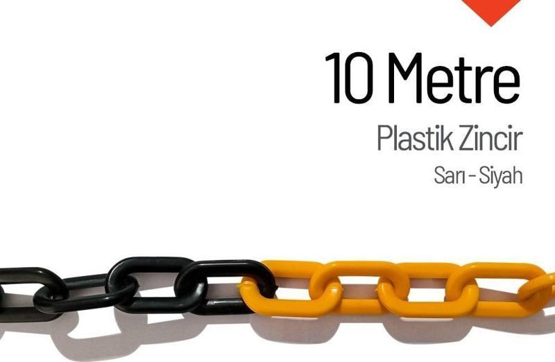 Plastik Zincir Sarı-Siyah 10 m