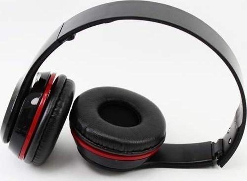Siyah Kulak Üstü Portatif Katlanır Stereo Kulaklık