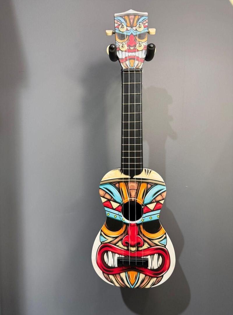 Xu-21 Soprano Ukulele Yüz Desenli