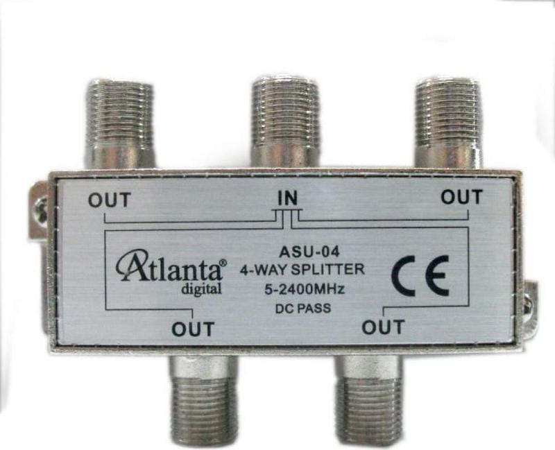 ASU-04 1/4 4lü Uydu Bölücü Splitter 5-2400 MHz