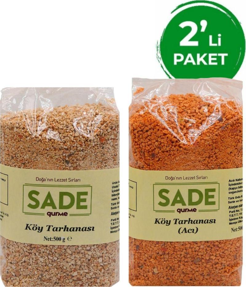 Tatlı Ve Acı Köy Tarhanası 500Gr+500 Gr
