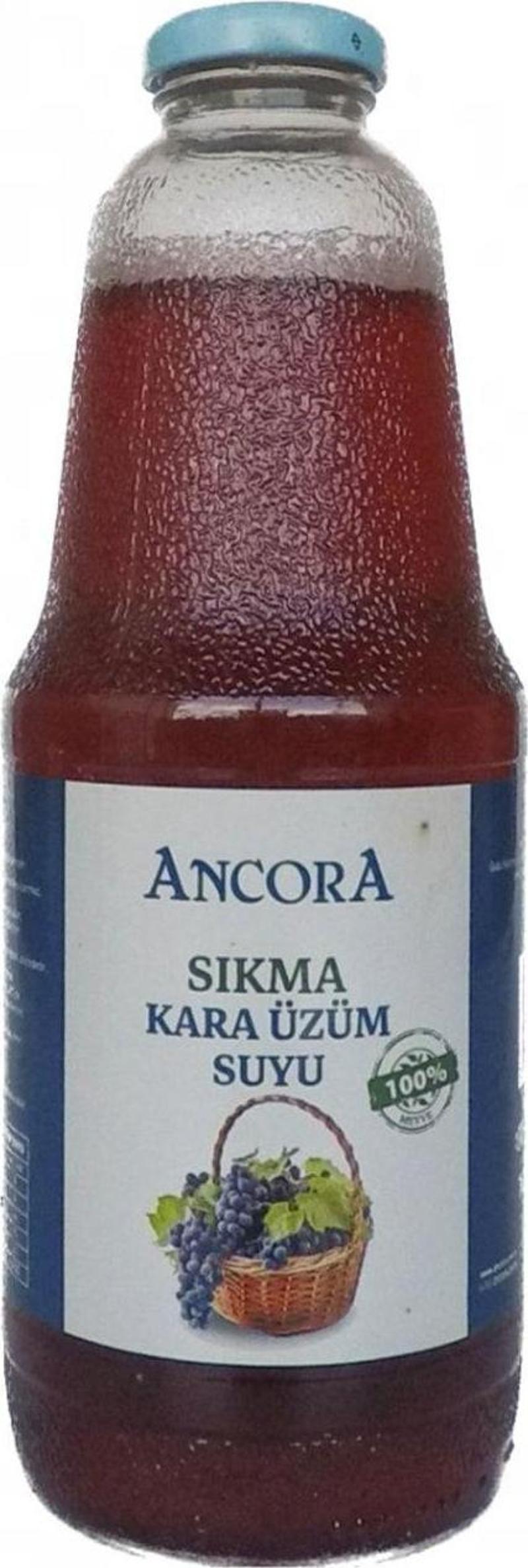 Sıkma Kara Üzüm Suyu (%100 Meyve) 1000Mlx6 Adet