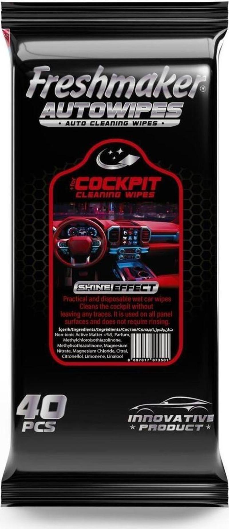 Oto Kokpit Islak Havlu 40 Yaprak X 24 Adet