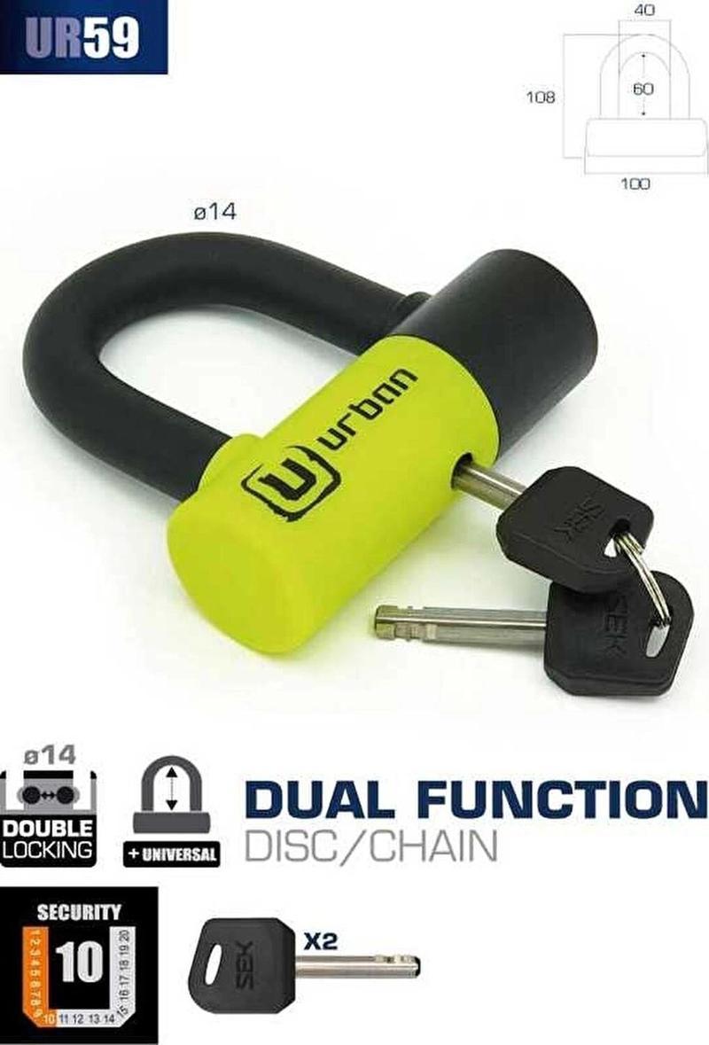 Securıty UR59 U Kilit 14MM