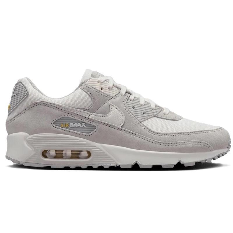 Air Max 90 Leather Unisex Sneaker Grey Hakiki Deri Günlük Spor Ayakkabı Gri