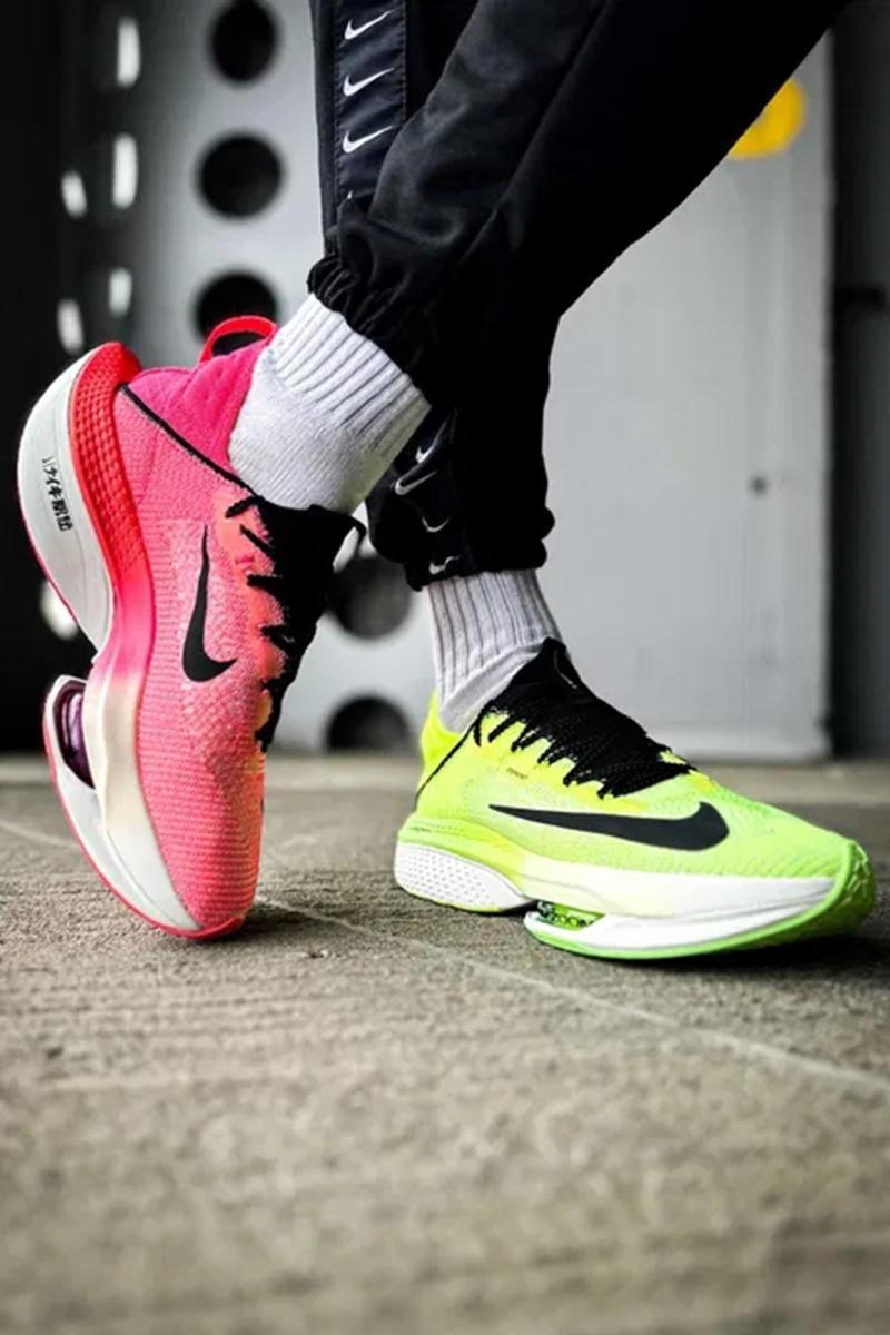 Zoomx Alphafly Nex% 2 Atomknit Running Erkek Reflektörlü Koşu Antrenman Ayakkabısı Pembe Yeşil