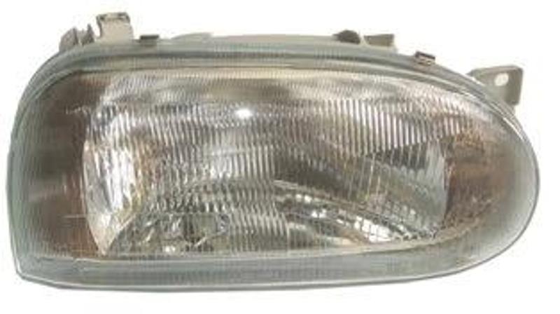 1992-1998 Volkswagen Golf 3 Far Lambası Sağ Elektrikli-Manuel-Sissiz-Çizgili Cam (H4) (Famella) (Ade