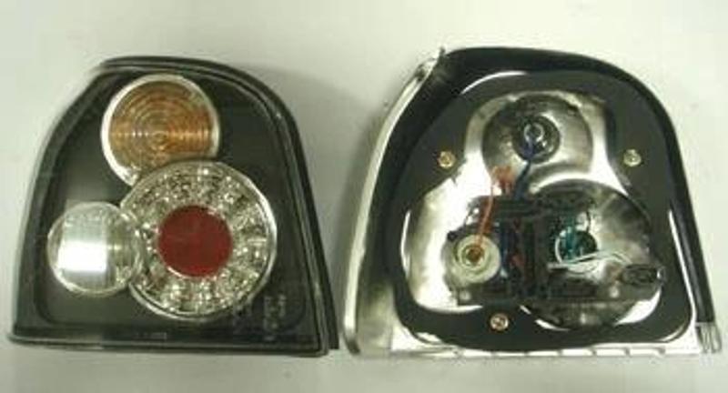 1992-1998 Volkswagen Golf 3 Modifiye Stop Lambası Sağ-Sol Set 2 Parça Ledli Siyah (Tyc) (Adet)