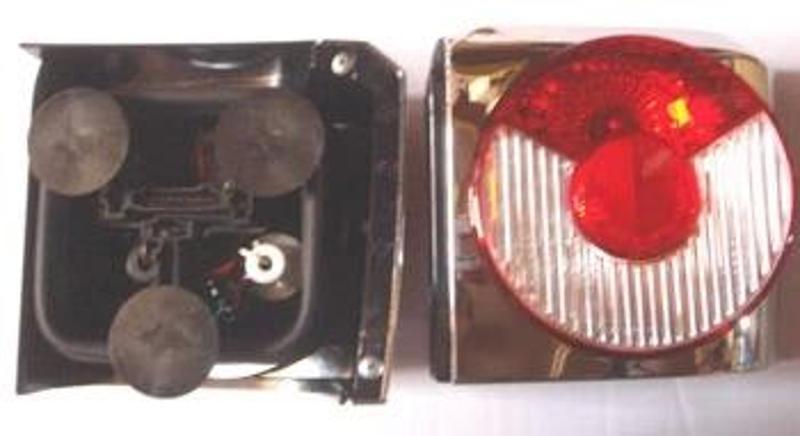 2002-2003 Volkswagen Transporter T4 Modifiye Stop Lambası Sağ-Sol Set Nikelajlı-Kırmızı (Tyc) (Adet)