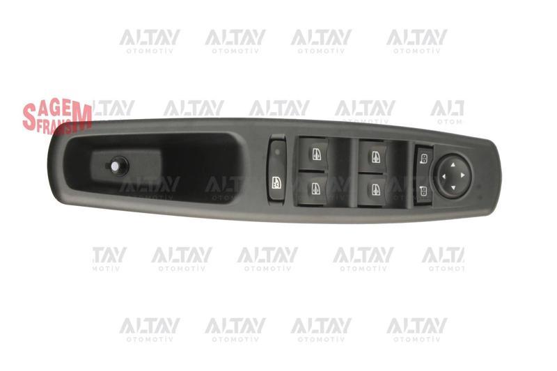Cam Açma Düğmesi Fluence / Megane Iıı (Dörtlü) Ayna Ayar Düğmeli Çerçeveli 19 Pin Sol (Oem No:254000
