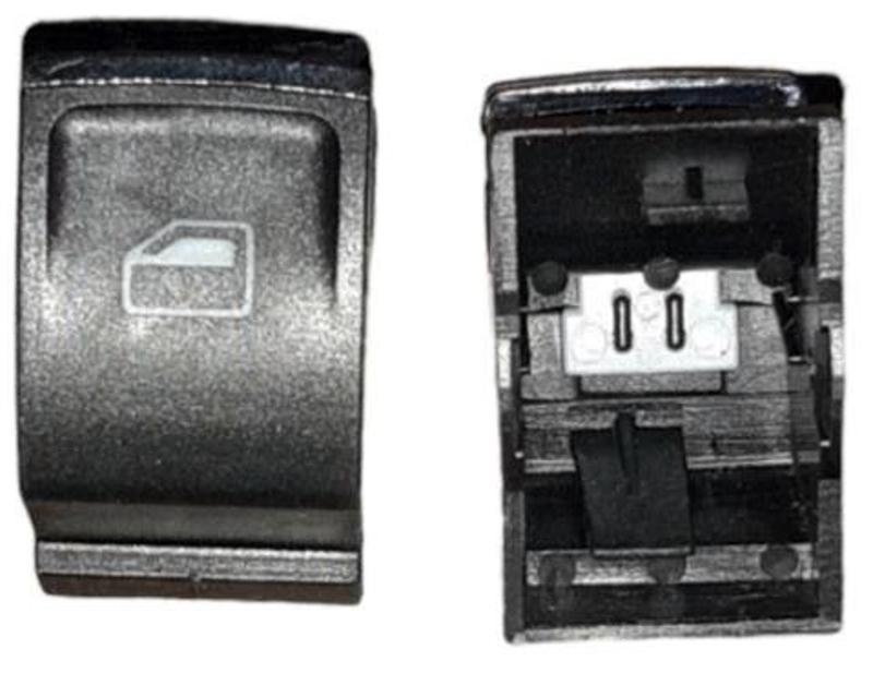 Seat Leon- 13/20; Ön/Arka Cam Düğme Butonu Sağ/Sol Aynı (Adet) (Nikelajlı) (Oem No: 1222-1955)