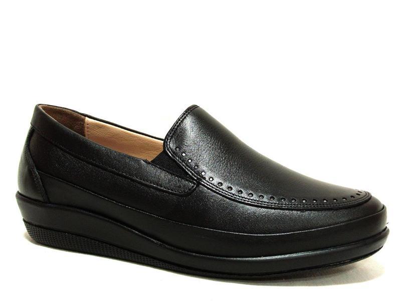 Dr.ongo Siyah Hakiki Deri Jelli Ortopedik Comfort Ayakkabı