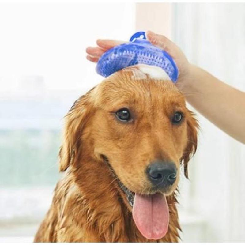 Büro Ev Evcil Hayvanı için Silikon Kedi Köpek Tüy Toplama Yıkama Fırçası