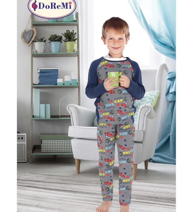 Erkek Çocuk Pijama Takımı Desenli