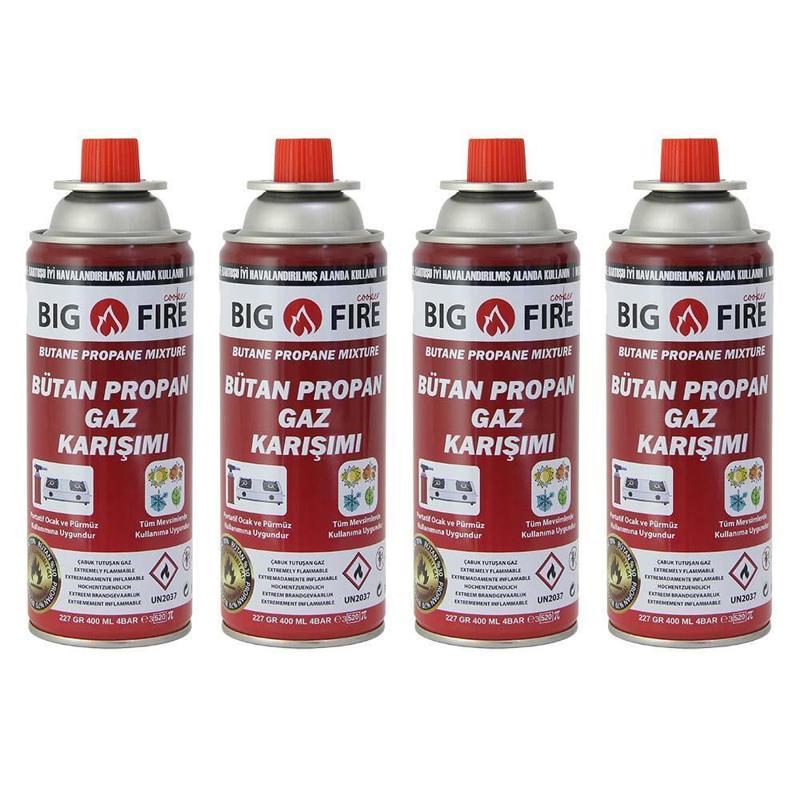 Power 227gr Valfli Gaz Kartuşu Dörtlü Set