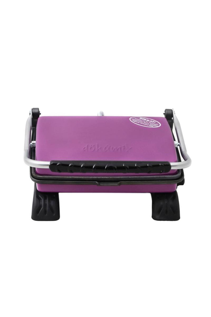 Döküm Organik Tost Makinesi 1800W Lila Ev Tipi