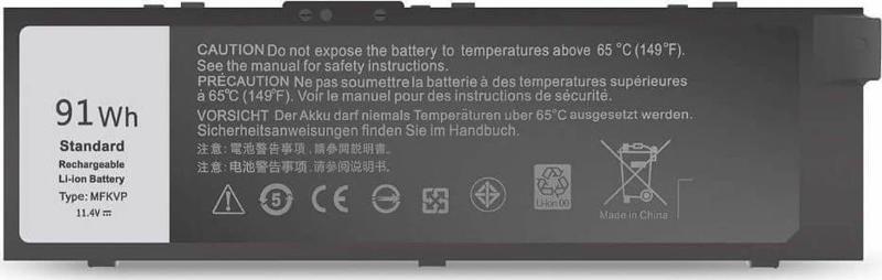 Dell  Precision M7510   Notebook Bataryası Pili