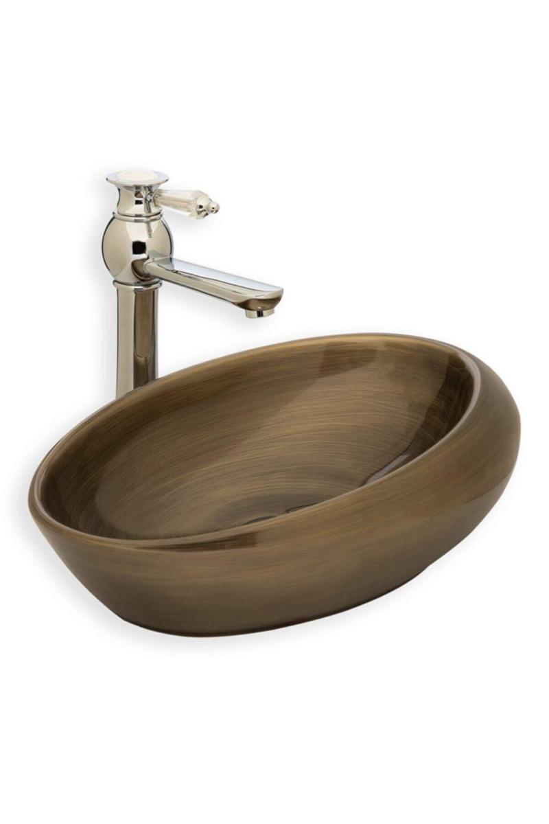 Eva Banyo E-7023 Tezgah Üstü Porselen Lavabo