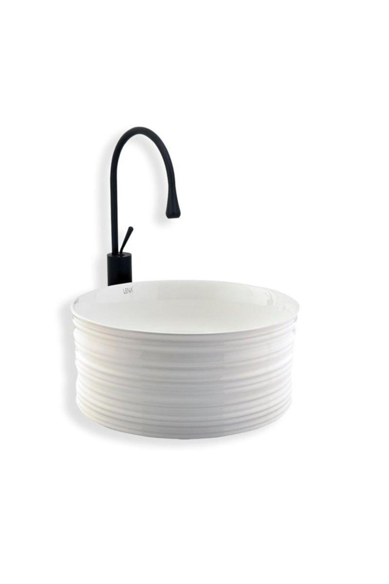 E-2104 Tezgah Üstü Porselen Lavabo