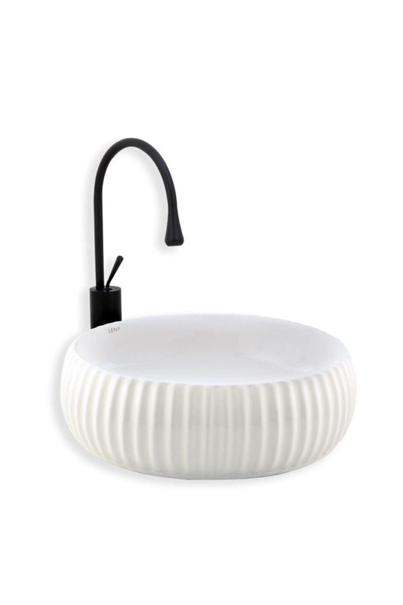E-4161 Tezgah Üstü Porselen Lavabo