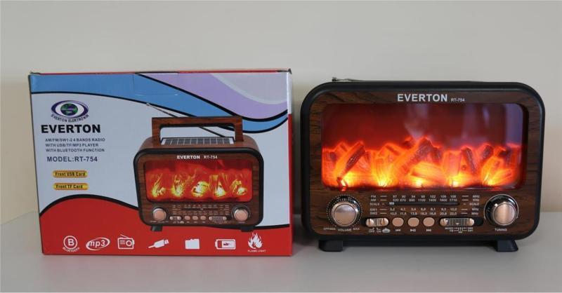Rt-754  Bluetooth Fm-Usb-Tf-Aux  Şarjlı Nostaljik Radyo