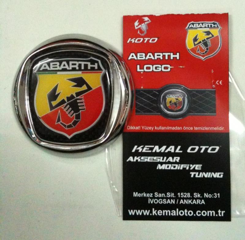 Fiat 500 Abarth Logo Ön Arka Rozet