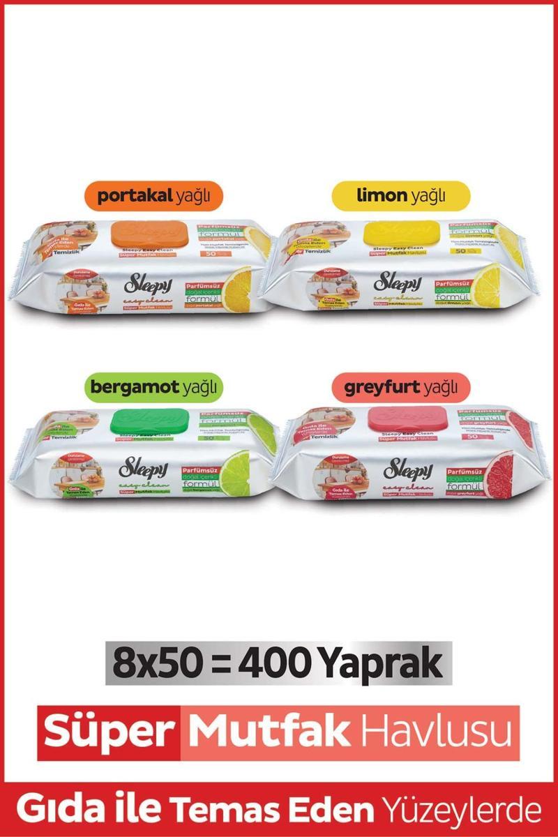 Easy Clean Süper Mutfak Havlusu Karma Paket 8x50 (400 Yaprak)