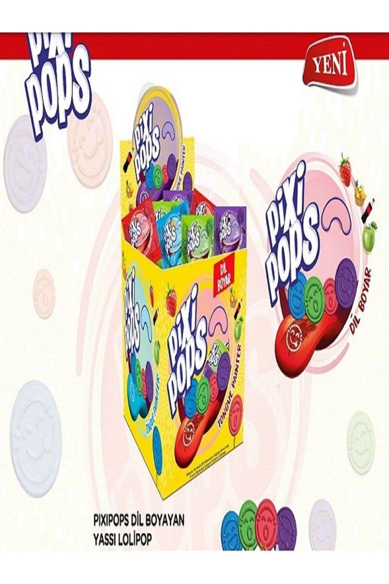 Home Pixi Pops 6,2 Gr. Dil Boyayan Lolipop Şeker 150 Adet