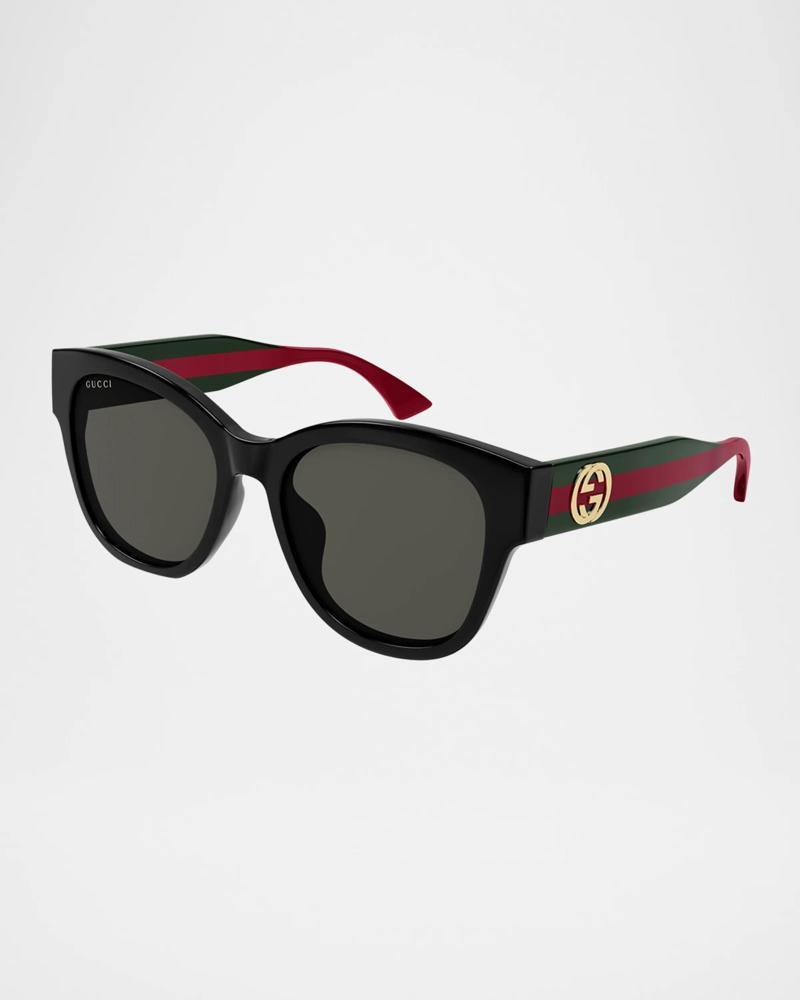 GUCCI  1866SK 001 56-19 Kadın Siyah Güneş Gözlüğü