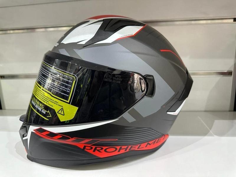 KASK MTS PRO 910 TWISTER GÜNEŞ GÖZLÜKLÜ KIRMIZI/GRİ