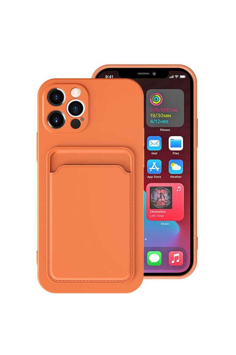 İphone 12 Pro Uyumlu Ofix Kılıf-Turuncu