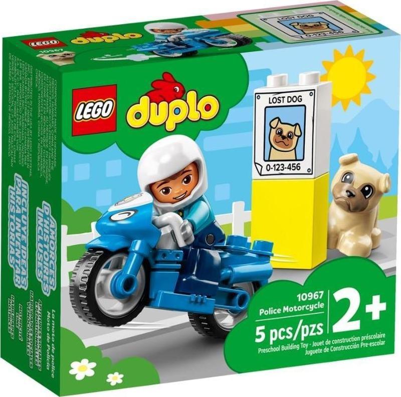 DUPLO Kurtarma Polis Motosikleti 10967 +2 Yaş (5 Parça)