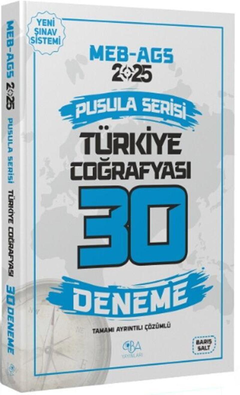 2025 MEB AGS Türkiye Coğrafyası 30 Deneme CBA Yayınları
