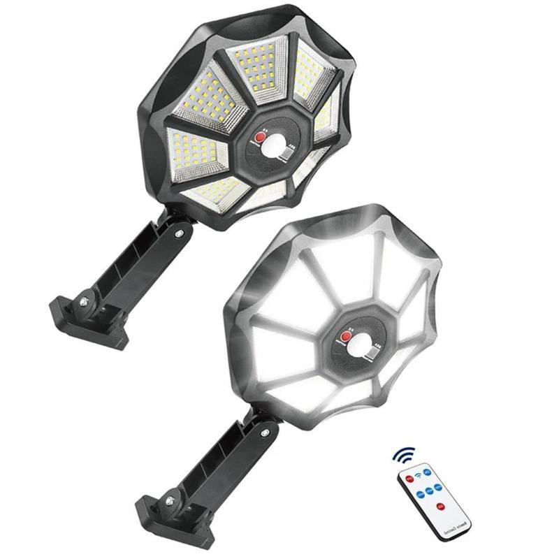 ZB-168A Kumandalı Sensörlü Beyaz Solar Aydınlatma