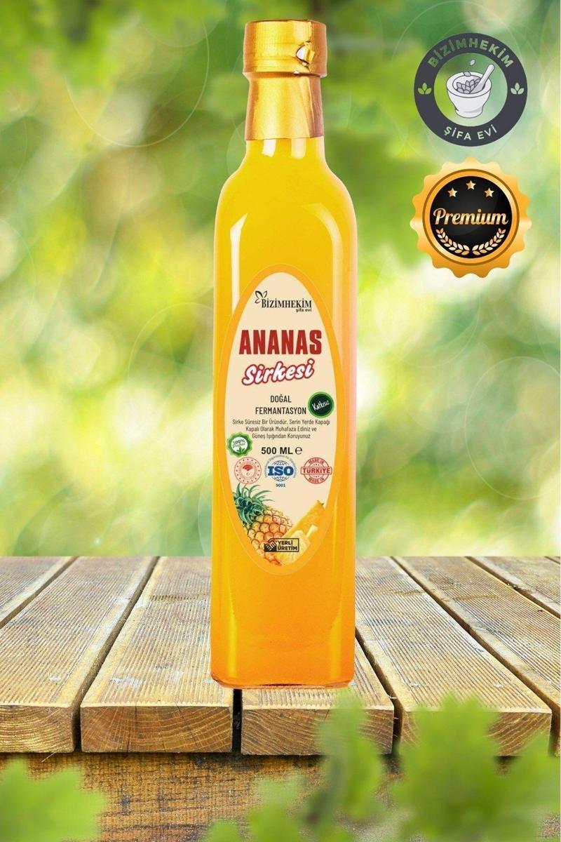 Ananas Sirkesi %100 Doğal Fermantasyon Pineapple Vinegar 500 Ml Cam