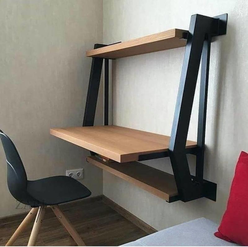 Metal Ahşap Duvar Çalışma Masası.