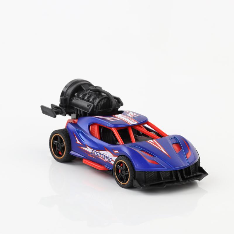 Metal Duman Çıkartan Sesli Işıklı Çek Bırak Buggy Araba  Yaklaşık 11-12 Cm  Kauçuk Tekerli