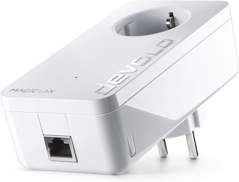 Magic 2 LAN (1-1-1) I Ek WiFi Güçlendirici Adaptör I Powerline: 2.400 Mbps I 2x gigabit LAN bağlantı noktası I Wi